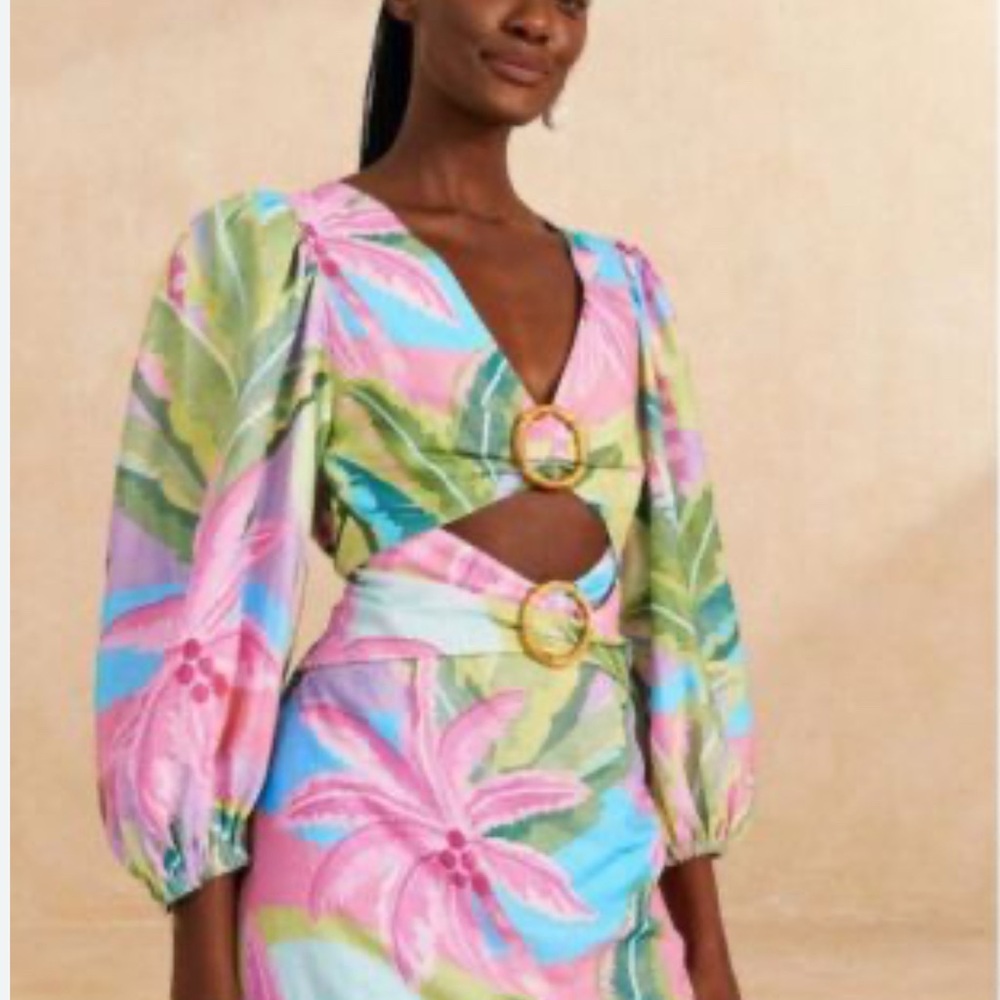 Farm Rio Cut out Dress - Picture 4 of 4